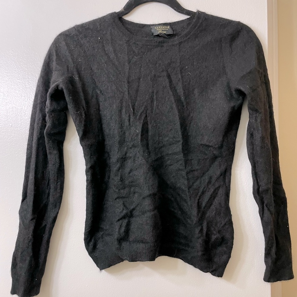 Black Cashmere Sweater (size Small)